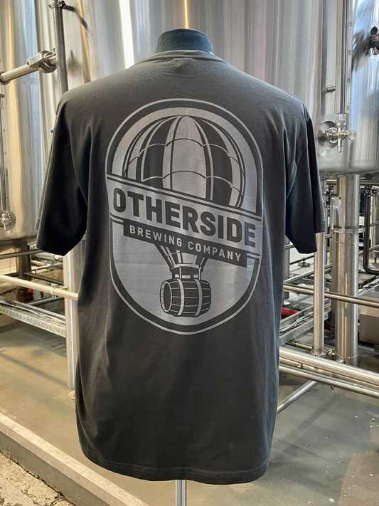 Otherside Logo Tee - Grey on Coal