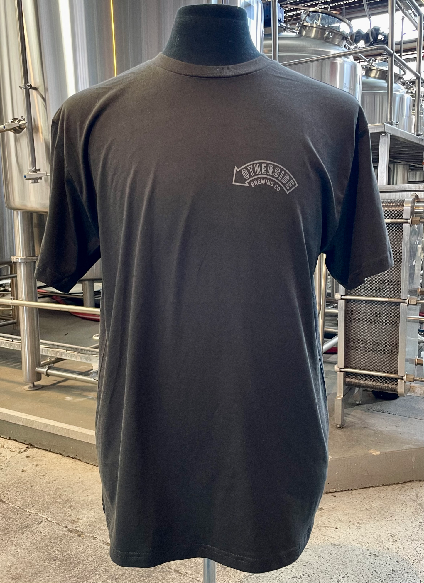 Otherside Logo Tee - Grey on Coal