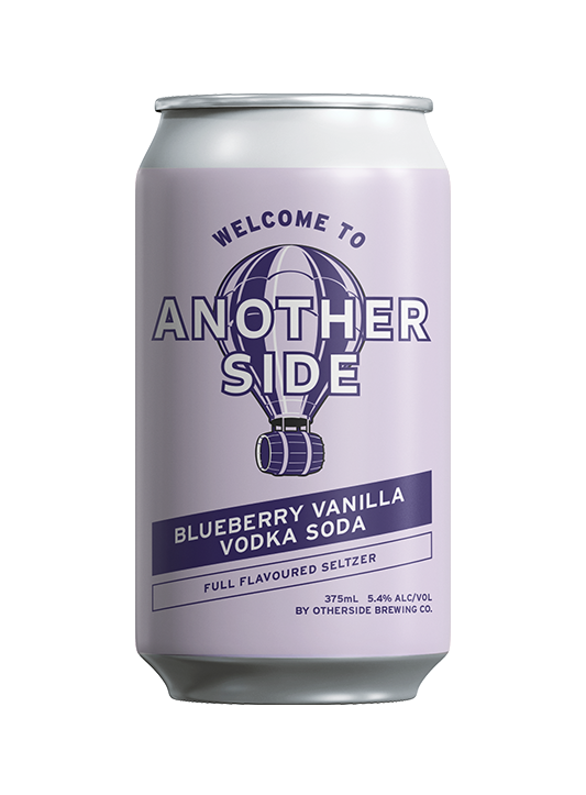 Blueberry Vanilla Vodka Soda