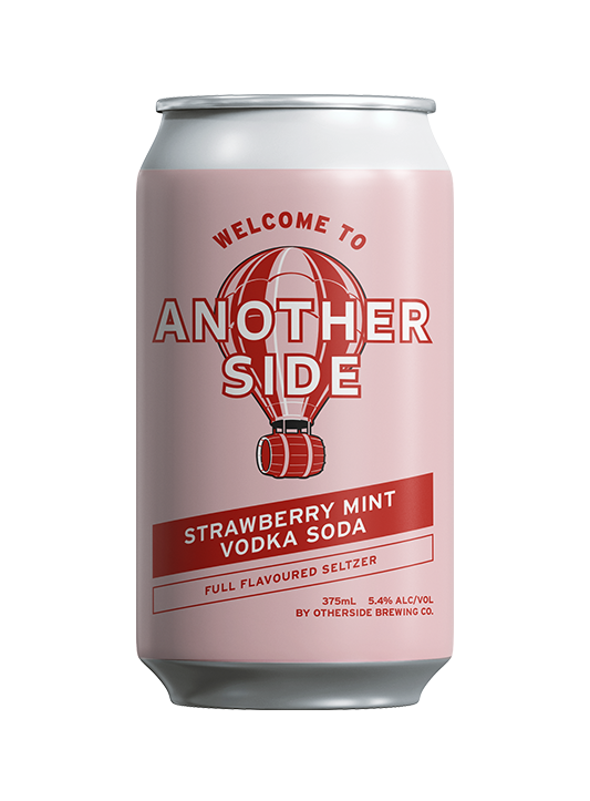 Strawberry Mint Vodka Soda